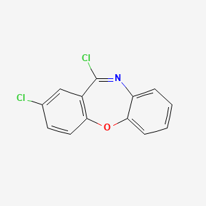 molecular formula C13H7Cl2NO B2612739 2,11-二氯二苯并[b,f][1,4]恶杂环庚三烯 CAS No. 3455-14-9
