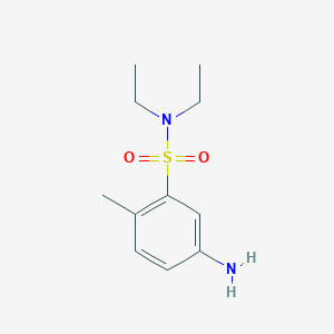 molecular formula C11H18N2O2S B2612773 5-氨基-N,N-二乙基-2-甲基苯-1-磺酰胺 CAS No. 52236-76-7