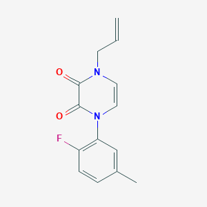 1-(2-Fluoro-5-methylphenyl)-4-prop-2-enylpyrazine-2,3-dione