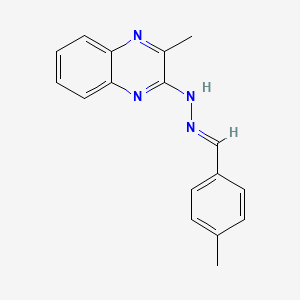 4-methylbenzenecarbaldehyde N-(3-methyl-2-quinoxalinyl)hydrazone