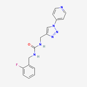 1-(2-fluorobenzyl)-3-((1-(pyridin-4-yl)-1H-1,2,3-triazol-4-yl)methyl)urea