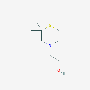 molecular formula C8H17NOS B2612827 2-(2,2-Dimethylthiomorpholin-4-yl)ethanol CAS No. 1011487-00-5