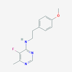molecular formula C14H16FN3O B2612828 5-Fluoro-N-[2-(4-methoxyphenyl)ethyl]-6-methylpyrimidin-4-amine CAS No. 1914282-69-1