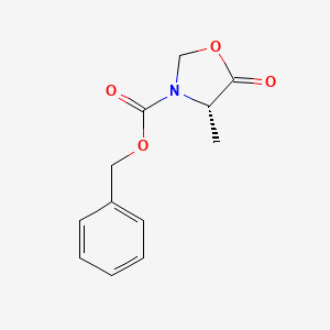 molecular formula C12H13NO4 B2612839 (S)-N-Cbz-4-甲基-5-氧代恶唑烷酮 CAS No. 37661-60-2