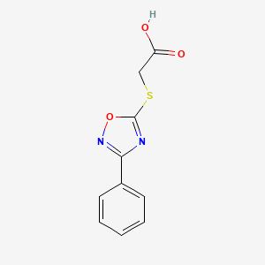 2-[(3-phenyl-1,2,4-oxadiazol-5-yl)sulfanyl]acetic Acid