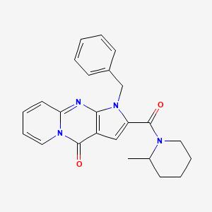 molecular formula C24H24N4O2 B2612869 1-苄基-2-(2-甲基哌啶-1-羰基)吡啶并[1,2-a]吡咯并[2,3-d]嘧啶-4(1H)-酮 CAS No. 900889-41-0