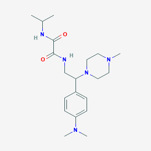 molecular formula C20H33N5O2 B2612875 N1-(2-(4-(dimethylamino)phenyl)-2-(4-methylpiperazin-1-yl)ethyl)-N2-isopropyloxalamide CAS No. 941914-11-0
