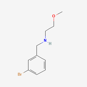 molecular formula C10H14BrNO B2612876 N-(3-bromobenzyl)-2-methoxyethanamine CAS No. 827328-51-8