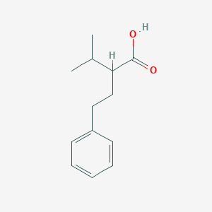 molecular formula C13H18O2 B2612877 3-Methyl-2-(2-phenylethyl)butanoic acid CAS No. 70777-57-0