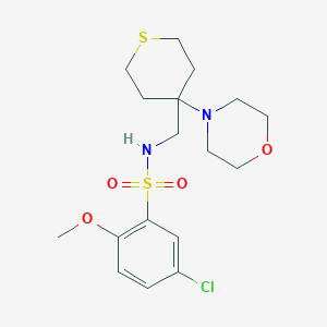 5-Chloro-2-methoxy-N-[(4-morpholin-4-ylthian-4-yl)methyl]benzenesulfonamide