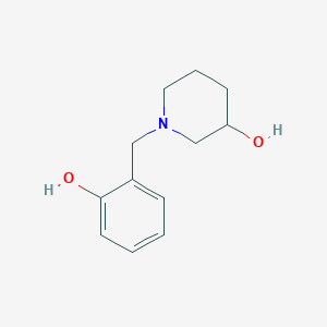 1-[(2-Hydroxyphenyl)methyl]piperidin-3-ol