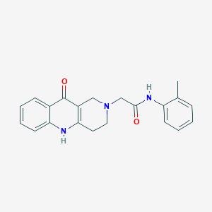 2-(10-oxo-3,4-dihydrobenzo[b][1,6]naphthyridin-2(1H,5H,10H)-yl)-N-(o-tolyl)acetamide