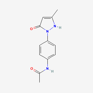 N-[4-(3-methyl-5-oxo-2,5-dihydro-1H-pyrazol-1-yl)phenyl]acetamide