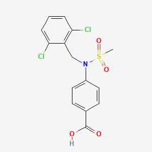 4-[(2,6-Dichlorobenzyl)(methylsulfonyl)amino]benzoic acid