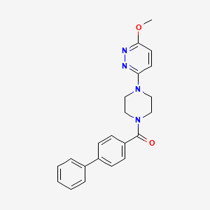 [1,1'-Biphenyl]-4-yl(4-(6-methoxypyridazin-3-yl)piperazin-1-yl)methanone