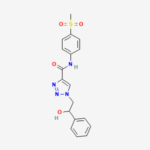 1-(2-hydroxy-2-phenylethyl)-N-(4-(methylsulfonyl)phenyl)-1H-1,2,3-triazole-4-carboxamide