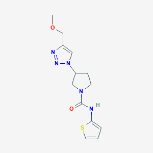 3-(4-(methoxymethyl)-1H-1,2,3-triazol-1-yl)-N-(thiophen-2-yl)pyrrolidine-1-carboxamide