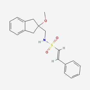 (E)-N-((2-methoxy-2,3-dihydro-1H-inden-2-yl)methyl)-2-phenylethenesulfonamide