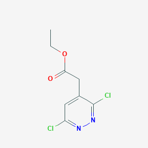 molecular formula C8H8Cl2N2O2 B2612951 Ethyl 2-(3,6-dichloropyridazin-4-YL)acetate CAS No. 917027-38-4