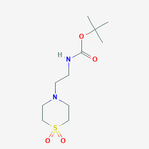 Tert-butyl N-[2-(1,1-dioxo-1,4-thiazinan-4-yl)ethyl]carbamate