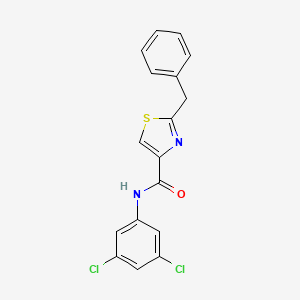 molecular formula C17H12Cl2N2OS B2612968 2-benzyl-N-(3,5-dichlorophenyl)-1,3-thiazole-4-carboxamide CAS No. 478042-50-1