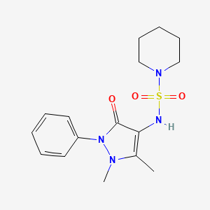 molecular formula C16H22N4O3S B2612978 N-(1,5-dimethyl-3-oxo-2-phenyl-2,3-dihydro-1H-pyrazol-4-yl)piperidine-1-sulfonamide CAS No. 540518-98-7