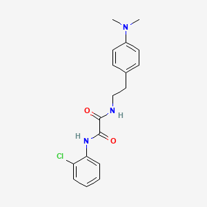 molecular formula C18H20ClN3O2 B2612991 N1-(2-氯苯基)-N2-(4-(二甲氨基)苯乙基)草酰胺 CAS No. 953987-39-8