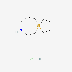 molecular formula C9H20ClNSi B2613016 8-Aza-5-silaspiro[4.6]undecane;hydrochloride CAS No. 2344681-45-2