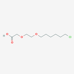molecular formula C10H19ClO4 B2613024 2-(2-((6-Chlorohexyl)oxy)ethoxy)acetic acid CAS No. 2231744-57-1