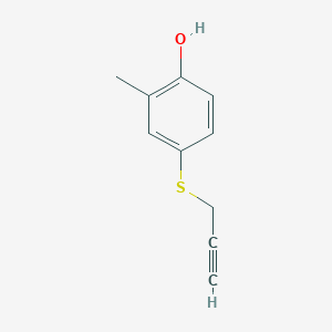 molecular formula C10H10OS B2613029 2-甲基-4-(丙-2-炔硫基)苯酚 CAS No. 772-57-6