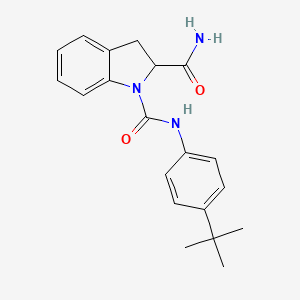 molecular formula C20H23N3O2 B2613030 N1-(4-(叔丁基)苯基)吲哚啉-1,2-二甲酰胺 CAS No. 1100792-95-7