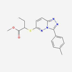 Methyl 2-((3-(p-tolyl)-[1,2,4]triazolo[4,3-b]pyridazin-6-yl)thio)butanoate
