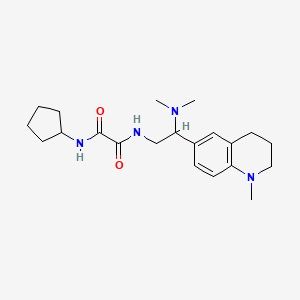 N1-cyclopentyl-N2-(2-(dimethylamino)-2-(1-methyl-1,2,3,4-tetrahydroquinolin-6-yl)ethyl)oxalamide