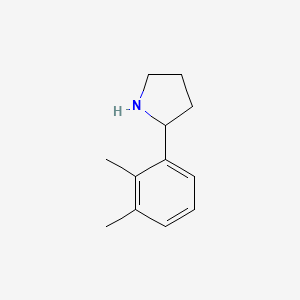 molecular formula C12H17N B2613106 2-(2,3-二甲基苯基)吡咯烷 CAS No. 899365-67-4