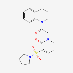 1-(2-(3,4-dihydroquinolin-1(2H)-yl)-2-oxoethyl)-3-(pyrrolidin-1-ylsulfonyl)pyridin-2(1H)-one