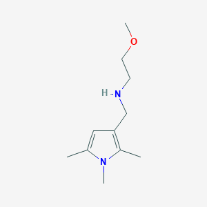 2-methoxy-N-((1,2,5-trimethyl-1H-pyrrol-3-yl)methyl)ethanamine