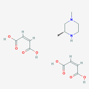 molecular formula C14H22N2O8 B2613129 Bis((2Z)-but-2-enedioic acid); (3R)-1,3-dimethylpiperazine CAS No. 2247087-97-2