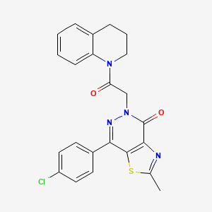 7-(4-chlorophenyl)-5-(2-(3,4-dihydroquinolin-1(2H)-yl)-2-oxoethyl)-2-methylthiazolo[4,5-d]pyridazin-4(5H)-one