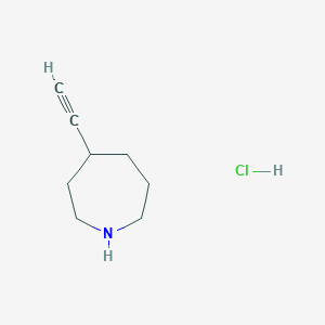 molecular formula C8H14ClN B2613157 4-Ethynylazepane hydrochloride CAS No. 2089277-34-7