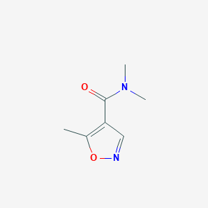 molecular formula C7H10N2O2 B2613166 N,N,5-trimethylisoxazole-4-carboxamide CAS No. 1343393-15-6