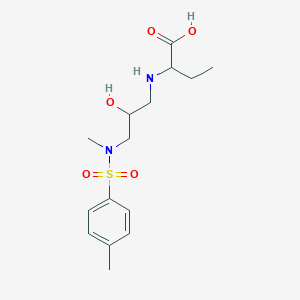 molecular formula C15H24N2O5S B2613171 2-((3-(N,4-二甲苯磺酰胺基)-2-羟基丙基)氨基)丁酸 CAS No. 1213999-55-3
