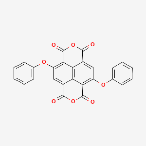 molecular formula C26H12O8 B2613183 4,9-Diphenoxyisochromeno[6,5,4-def]isochromene-1,3,6,8-tetraone CAS No. 321580-30-7