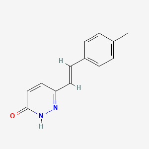 molecular formula C13H12N2O B2613185 6-(4-甲基苯乙烯基)-3(2H)-吡啶并嘧啶酮 CAS No. 83516-66-9
