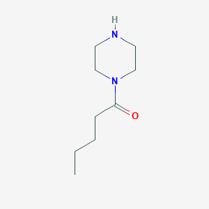 molecular formula C9H18N2O B2613199 1-(哌嗪-1-基)戊烷-1-酮 CAS No. 117905-47-2