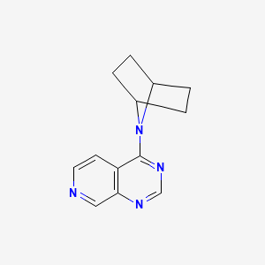 molecular formula C13H14N4 B2613201 4-(7-Azabicyclo[2.2.1]heptan-7-yl)pyrido[3,4-d]pyrimidine CAS No. 2415573-71-4