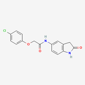 2-(4-chlorophenoxy)-N-(2-oxoindolin-5-yl)acetamide