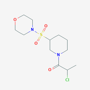 2-Chloro-1-(3-morpholin-4-ylsulfonylpiperidin-1-yl)propan-1-one