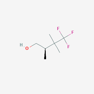 (2R)-4,4,4-Trifluoro-2,3,3-trimethylbutan-1-ol