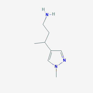 3-(1-Methylpyrazol-4-yl)butan-1-amine