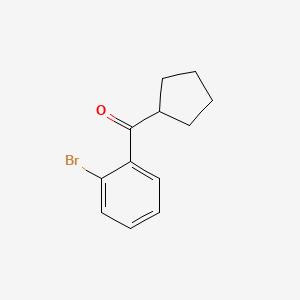 molecular formula C12H13BrO B2613257 (2-Bromophenyl)(cyclopentyl)methanone CAS No. 1249445-32-6